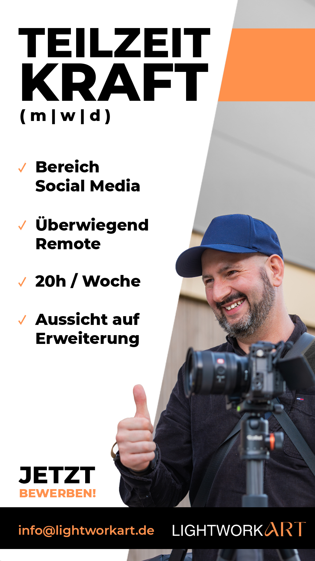 Stellenanzeige Teilzeitkraft – Variante 1